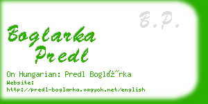 boglarka predl business card